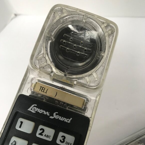 Lenoxx Sound PH-1400 Telephone Clear Transparent TESTED & WORKS! Phone - Picture 4 of 6